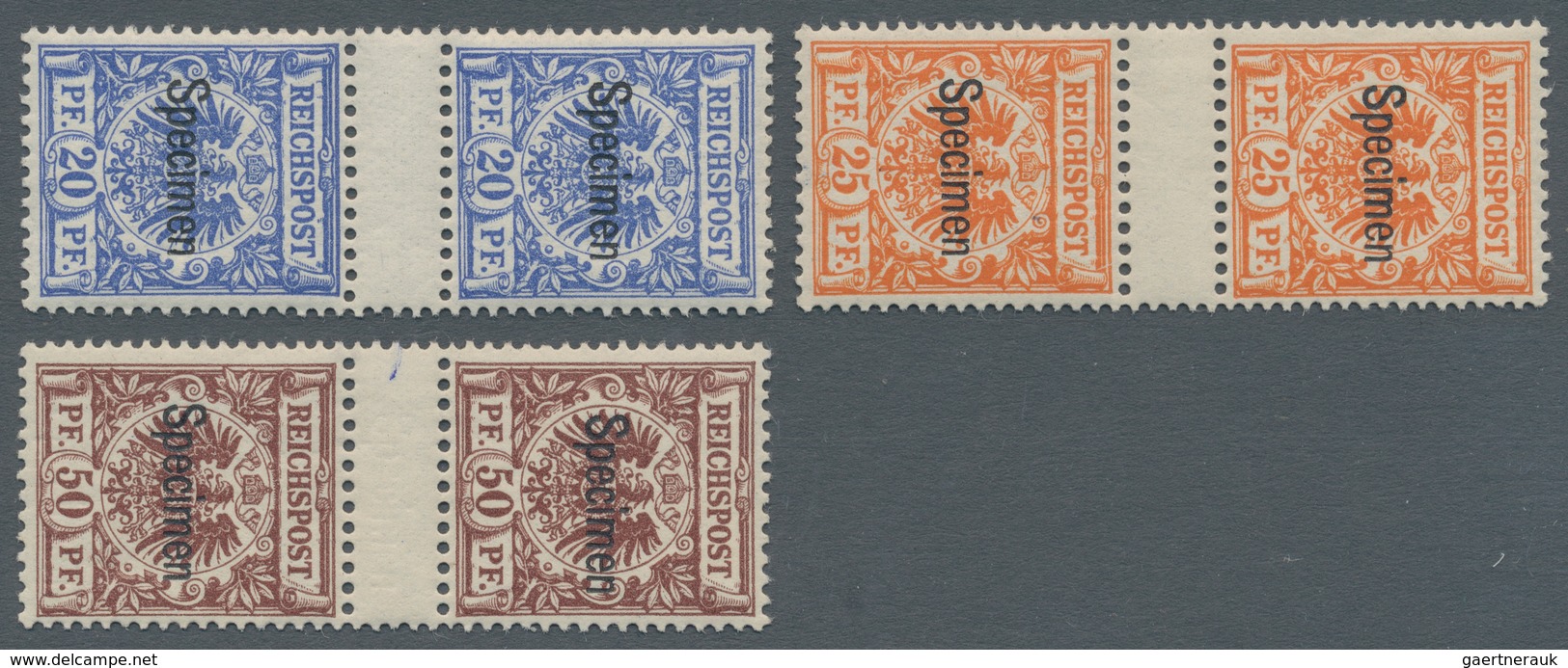 Deutsches Reich - Krone / Adler: 1890/1900, 3 Pfg. Bis 50 Pfg. Krone/Adler Sowie Ergänzungswert 2 Pf - Neufs