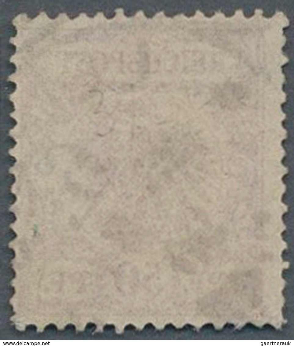 Deutsches Reich - Krone / Adler: 1889 50 Pf. Bräunlichkarmin, Braunkarmin Quarzend, Entwertet Mit Ei - Ungebraucht
