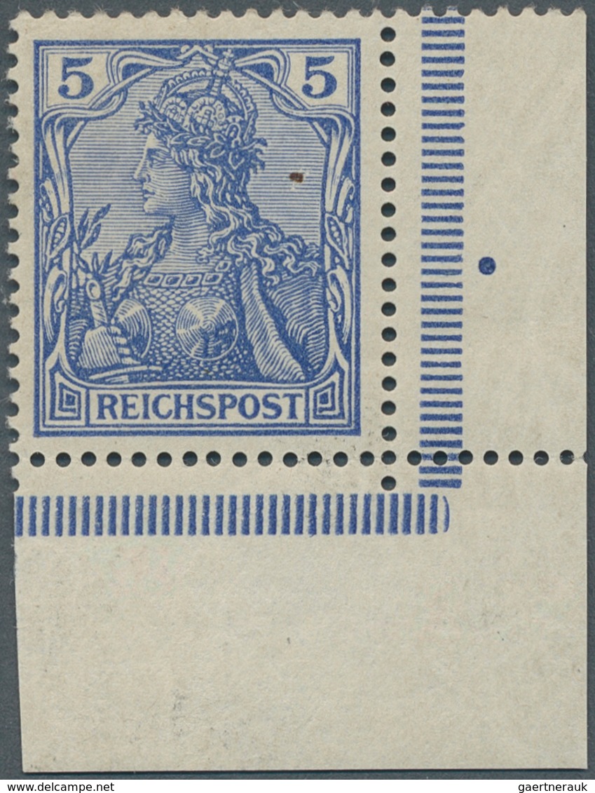 Deutsches Reich - Germania: 1900, 5 Pfg. Germania Reichspost, Seltener Probe- Bzw. Versuchsdruck In - Ungebraucht