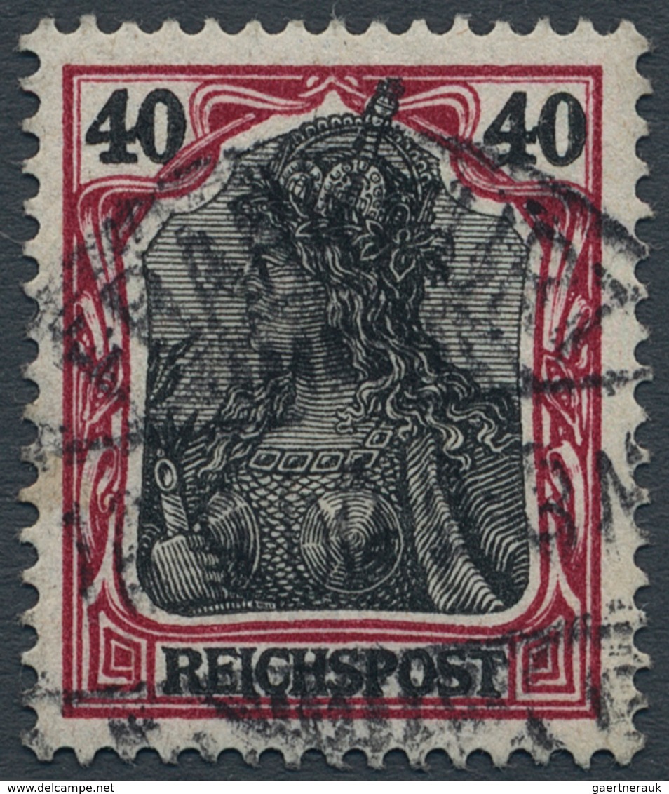 Deutsches Reich - Germania: 1900, 40 Pfg. Germania Reichspost Mit Sogenannter "fetter Inschrift", Di - Unused Stamps