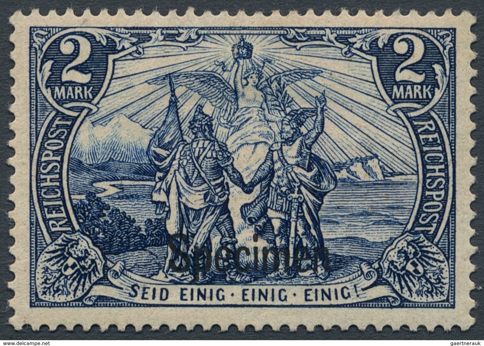 Deutsches Reich - Germania: 1900, 2 M. Reichspost Schwärzlichviolettultramarin In Type II, Ungebrauc - Ungebraucht