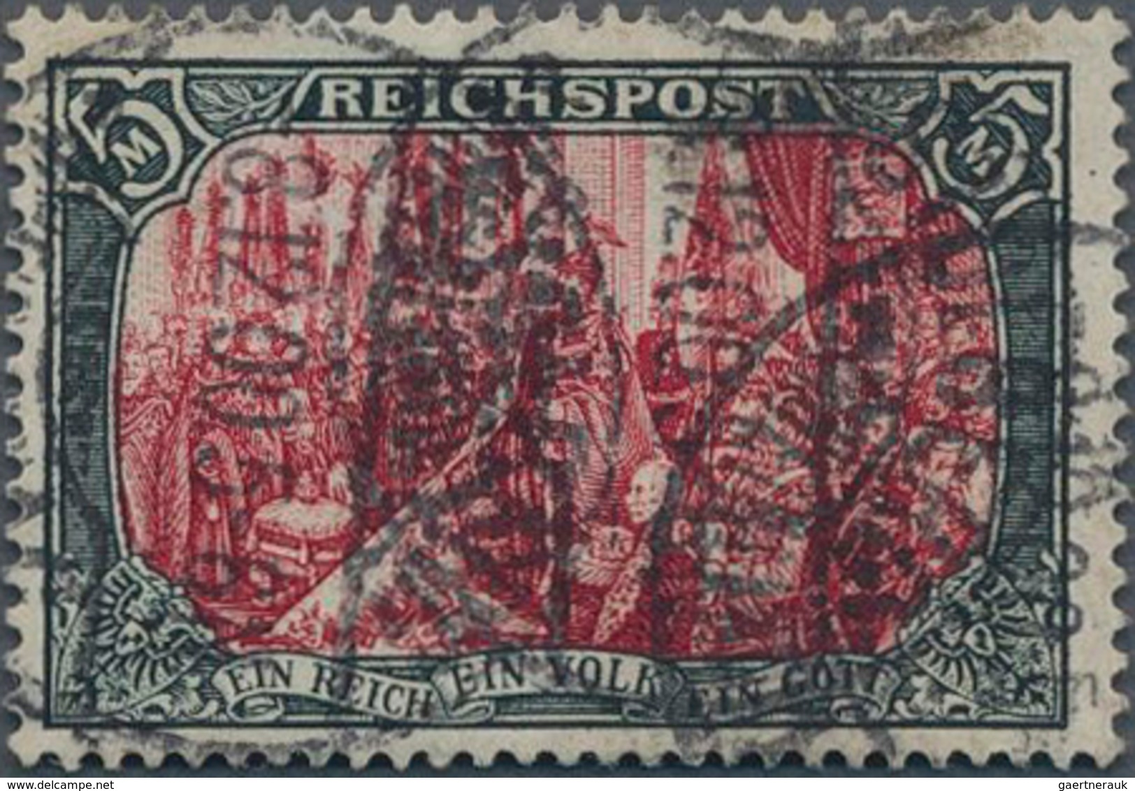 Deutsches Reich - Germania: 1900, 5 Mark Reichspost "Reichsgründungsfeier" In Der Besseren Type IV G - Unused Stamps