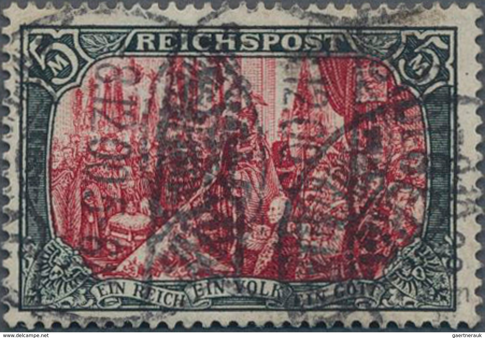 Deutsches Reich - Germania: 1900, 5 Mark Reichspost "Reichsgründungsfeier" In Der Besseren Type IV G - Ungebraucht