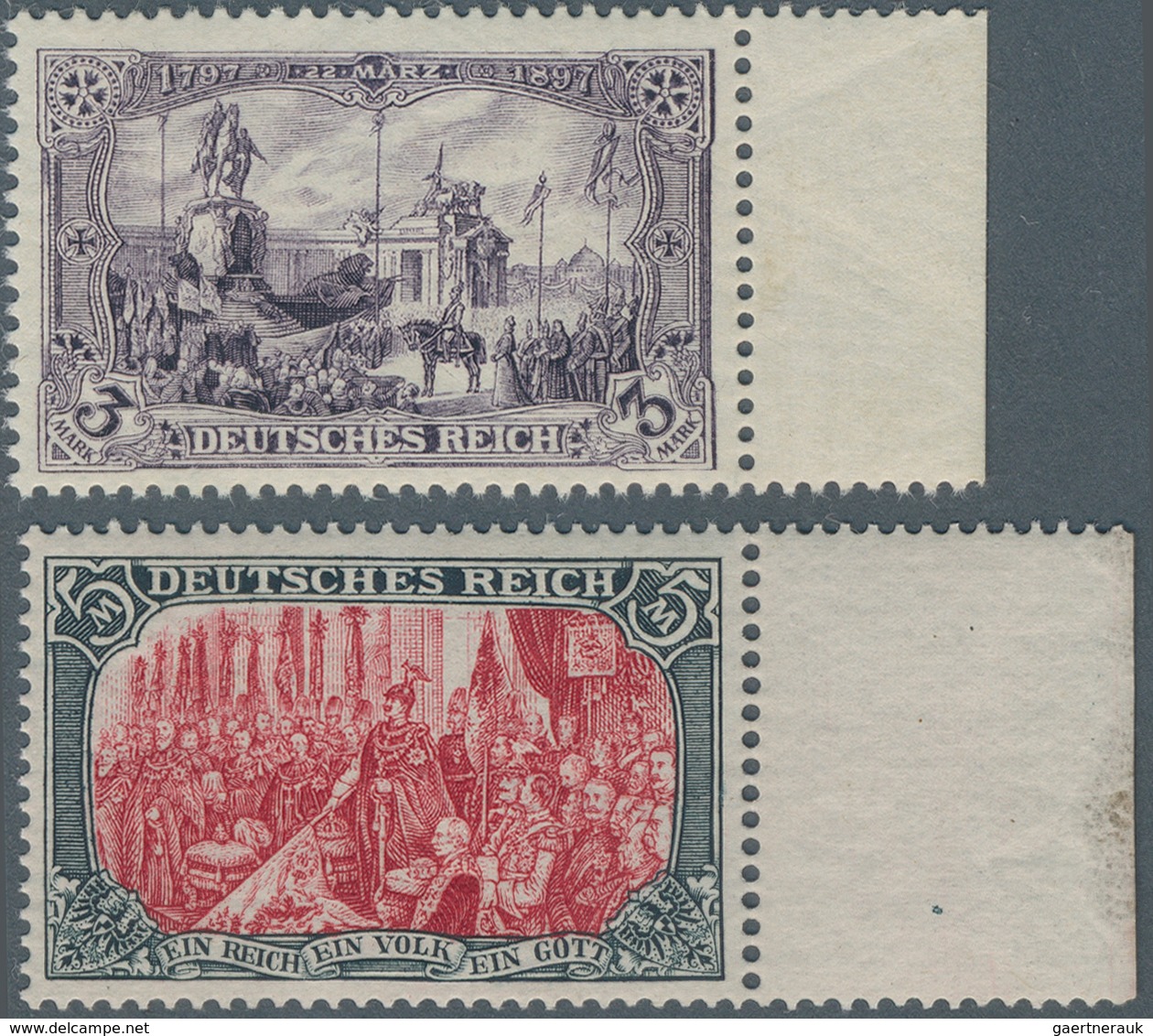 Deutsches Reich - Germania: 1902, Taufrischer Luxussatz "Darstellungen Des Kaiserreichs" Postfrische - Unused Stamps