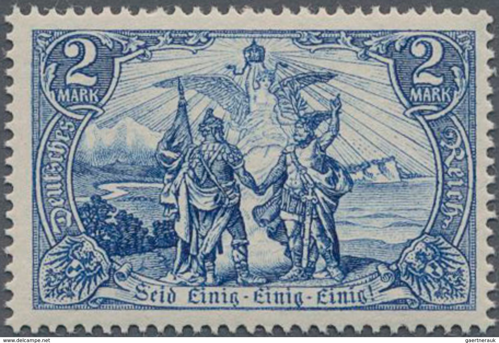 Deutsches Reich - Germania: 1902, 2 M. "Darstellung Des Deutschen Kaiserreichs" Unsigniertes Postfri - Unused Stamps