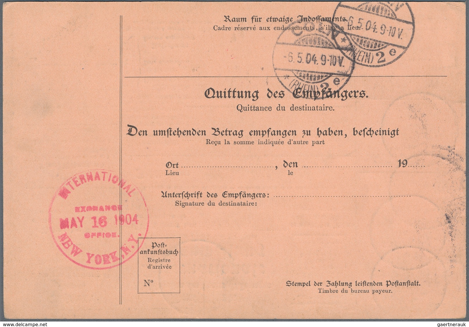 Deutsches Reich - Germania: 1904 (5.5.), 2 Mk. Gotische Inschrift Waagerechtes Paar (Rand Minimal Be - Neufs