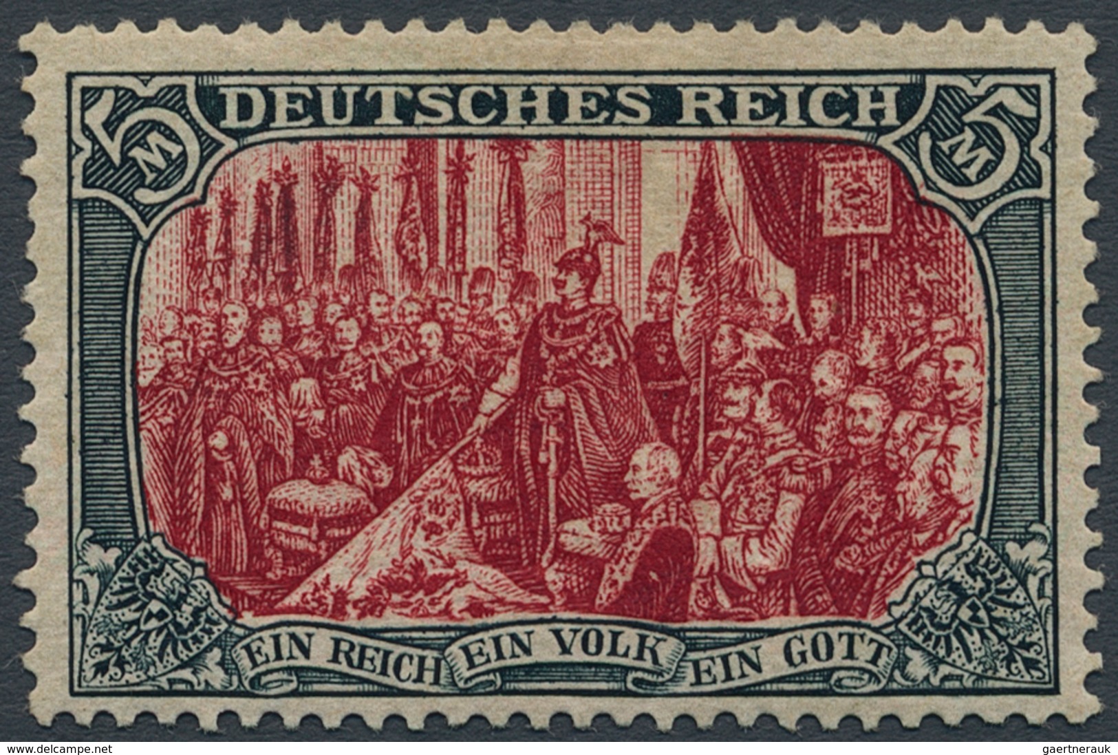 Deutsches Reich - Germania: 1902, 5 Mark "Reichsgründungsgedenkfeier" Mit 25:16 Zahnlöchern, Laut Fo - Unused Stamps