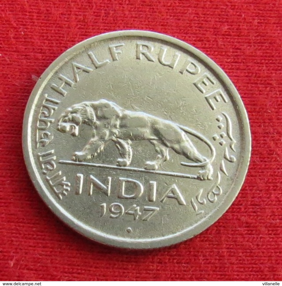 British India 1/2 Half Rupee 1947 (b) KM# 553 Inde Indien - Inde