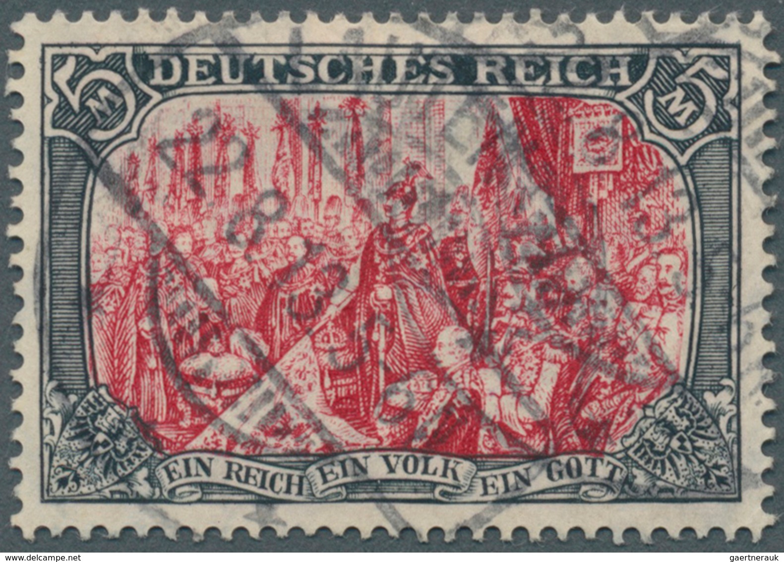 Deutsches Reich - Germania: 1905, Freimarke 5 Mark Im Friedensdruck, Sogenannter Ministerdruck Mit S - Unused Stamps