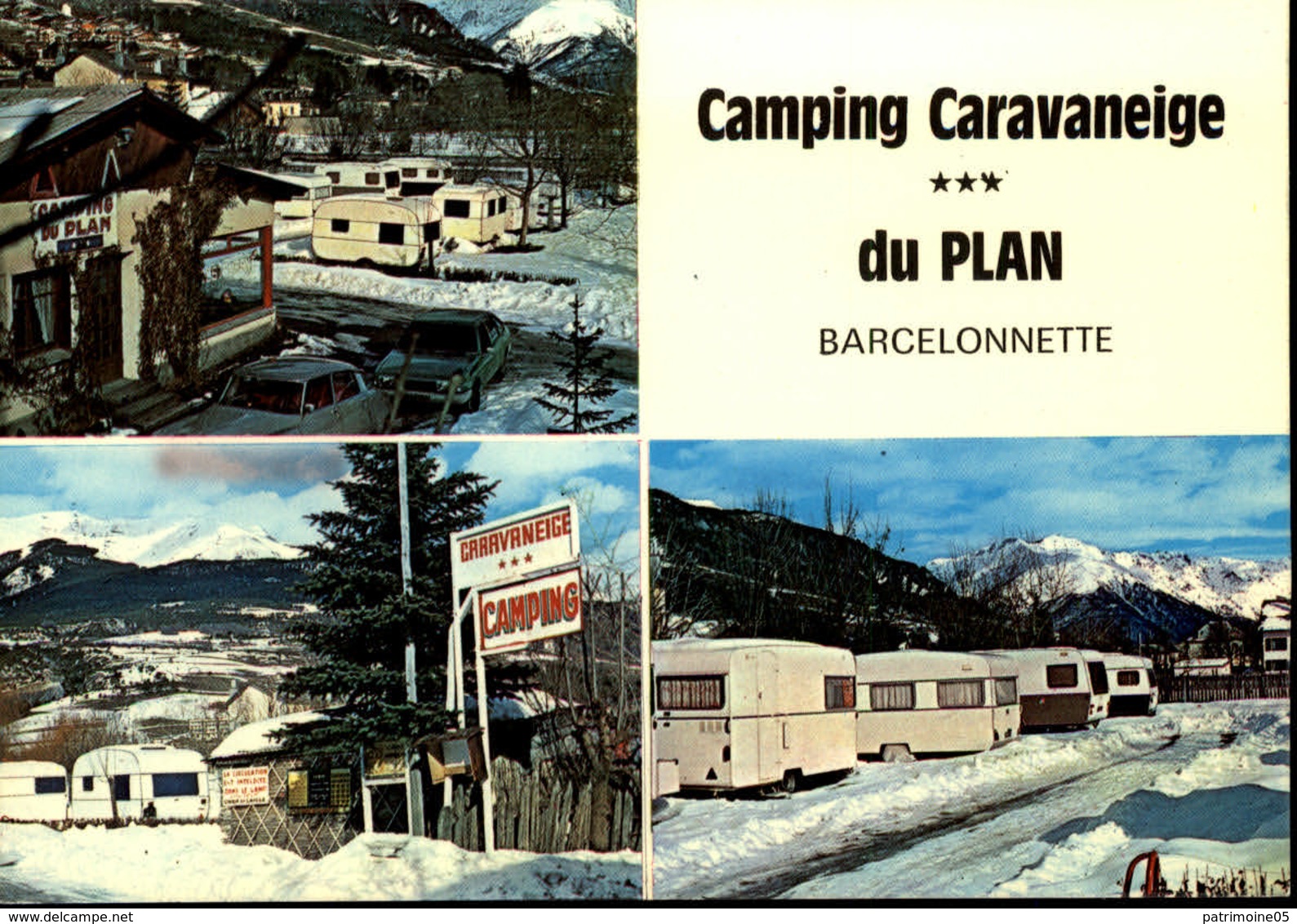 04  BARCELONNETTE   Camping Caravaneige Du PLAN - Barcelonnette