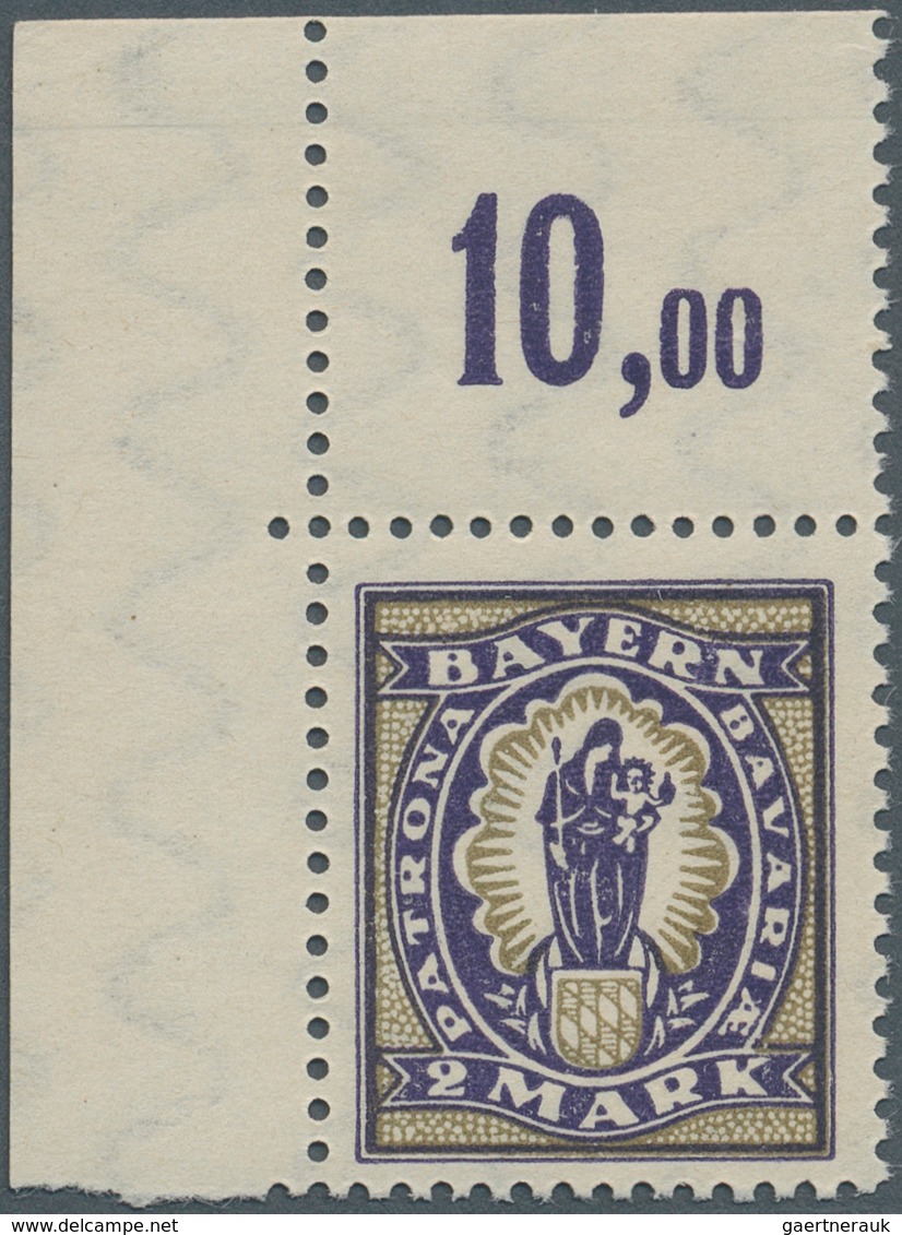 Deutsches Reich - Inflation: 1920, Freimarken: Abschiedsserie, 2 M Postfrisch Ohne Aufdruck "Deutsch - Briefe U. Dokumente