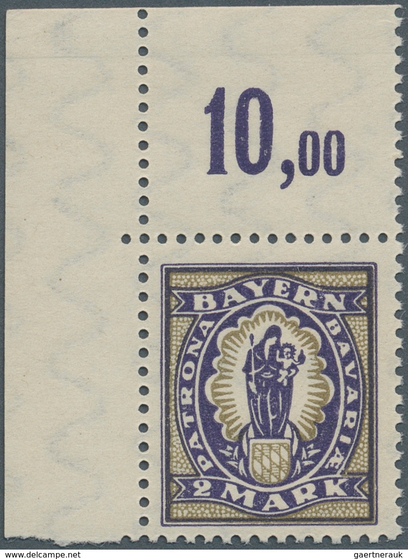 Deutsches Reich - Inflation: 1920, Freimarken: Abschiedsserie, 2 M Postfrisch Ohne Aufdruck "Deutsch - Covers & Documents