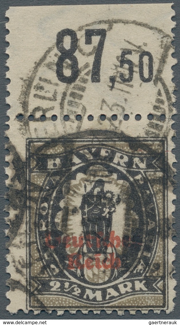 Deutsches Reich - Inflation: 1920, 2 1/2 M. Im Steindruck, Sauber Gestempelt Mit Oberrand, Unsignier - Covers & Documents