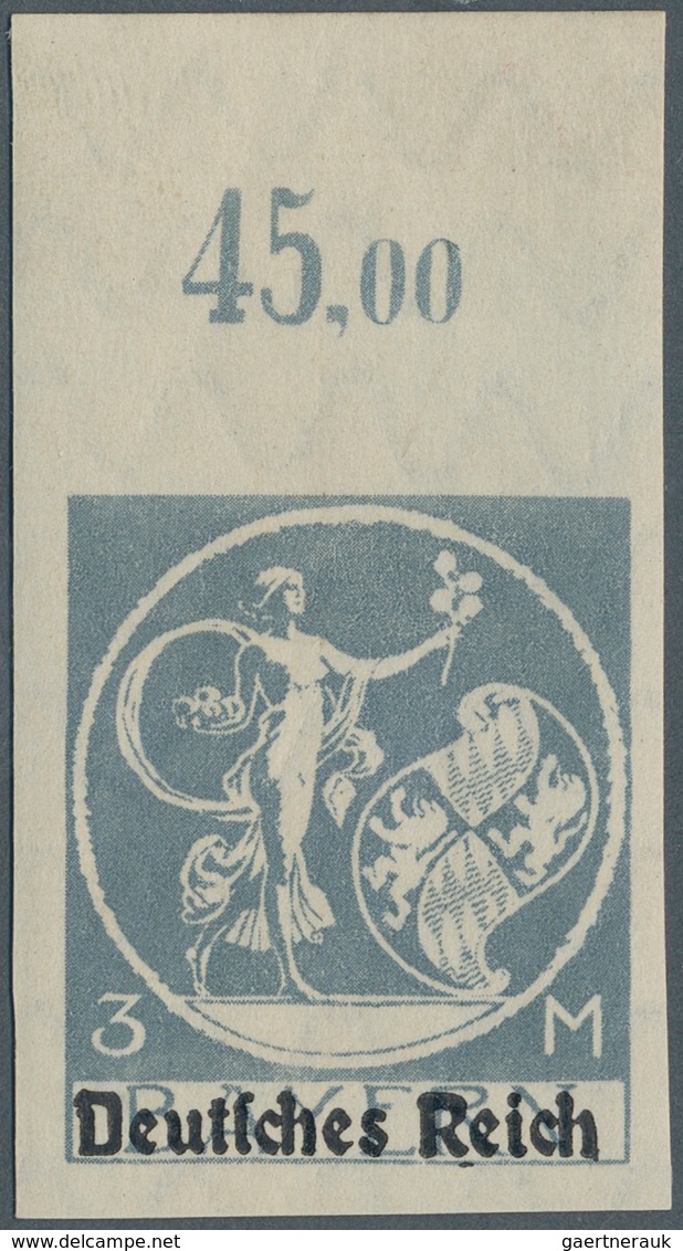 Deutsches Reich - Inflation: 1920, Abschiedsserie 3 M Mit Aufdrucktype II "Kopf Des 'R'nicht Eingeke - Briefe U. Dokumente