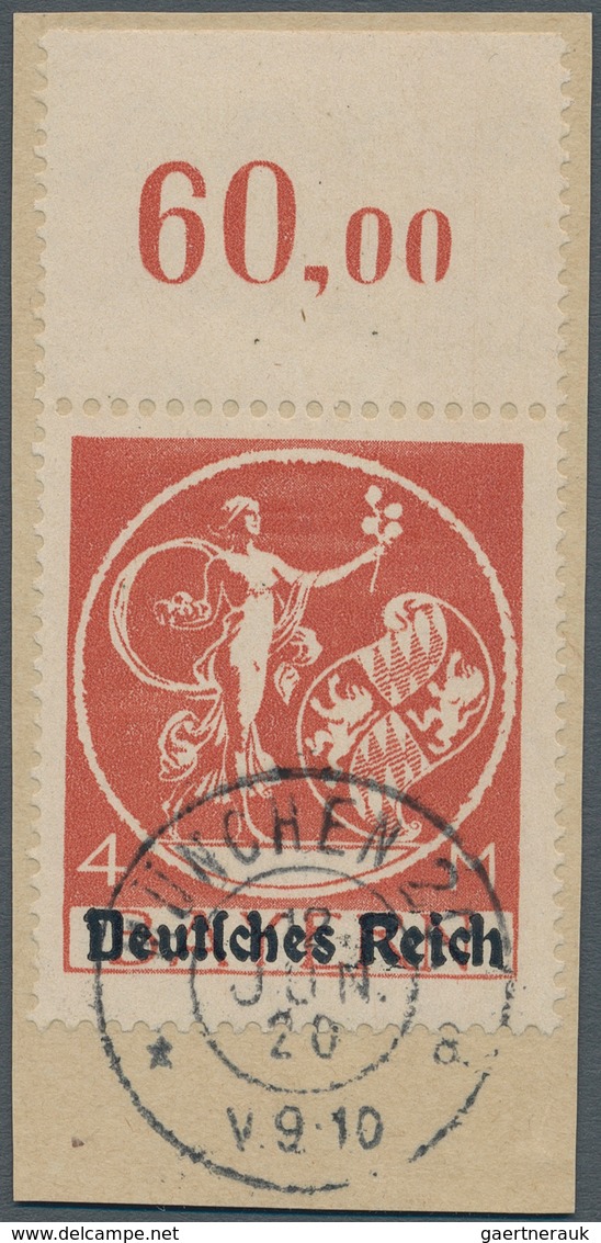 Deutsches Reich - Inflation: 1920, Freimarken: Abschiedsserie, 4 M Mit Aufdruck "Deutsches Reich" Vo - Covers & Documents