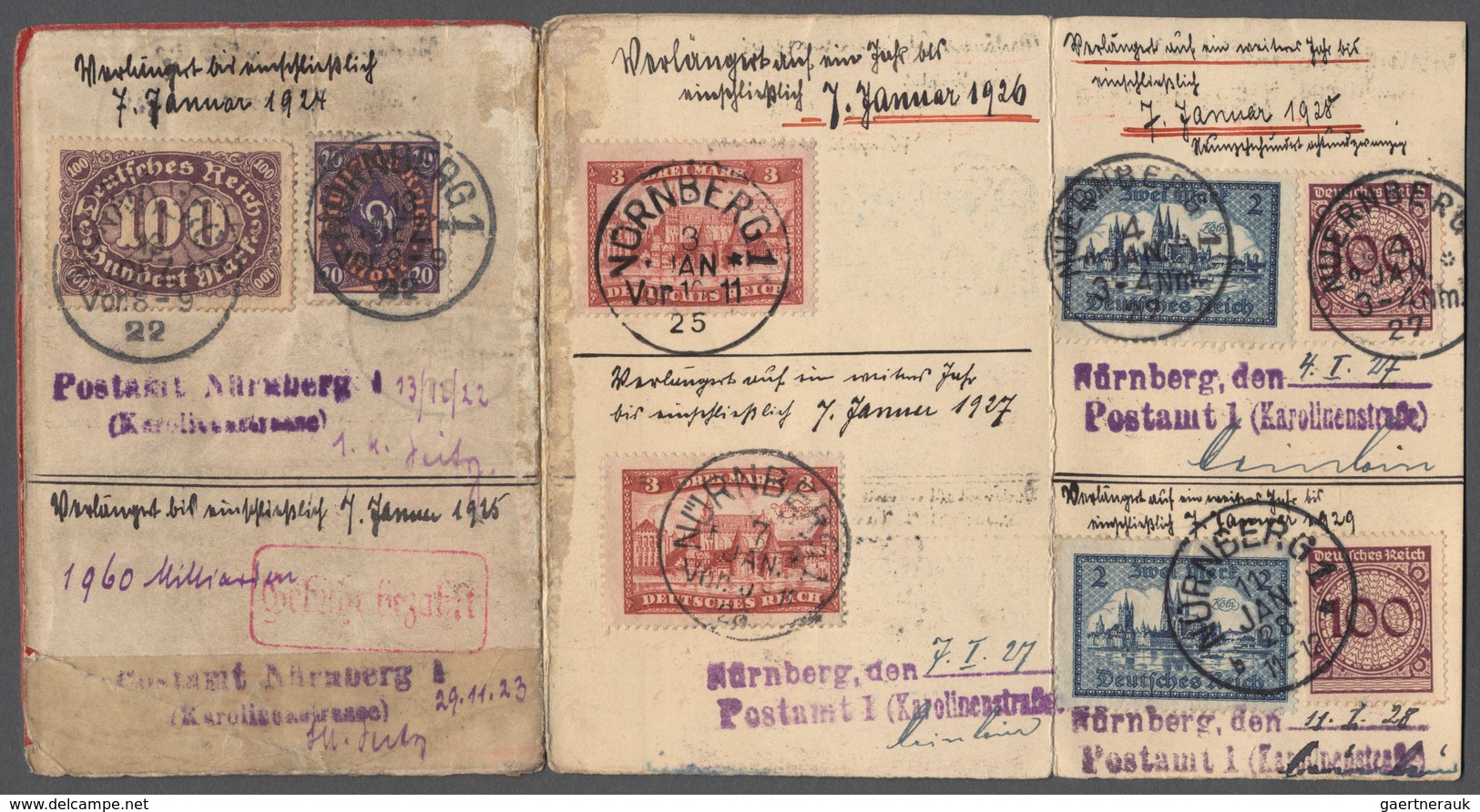 Deutsches Reich - Inflation: 1920/29, POSTLAGERKARTE, Ausgestellt Am 8.3.1920, Mit Stpl. K1 NÜRNBERG - Covers & Documents