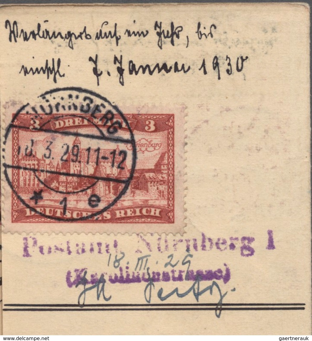 Deutsches Reich - Inflation: 1920/29, POSTLAGERKARTE, Ausgestellt Am 8.3.1920, Mit Stpl. K1 NÜRNBERG - Lettres & Documents