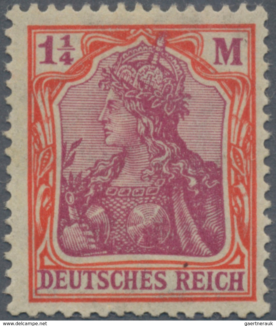 Deutsches Reich - Inflation: 1920, 1¼ M. Germania Mit WASSERZEICHENABART "Vierpass-Wz." In Tadellos - Lettres & Documents