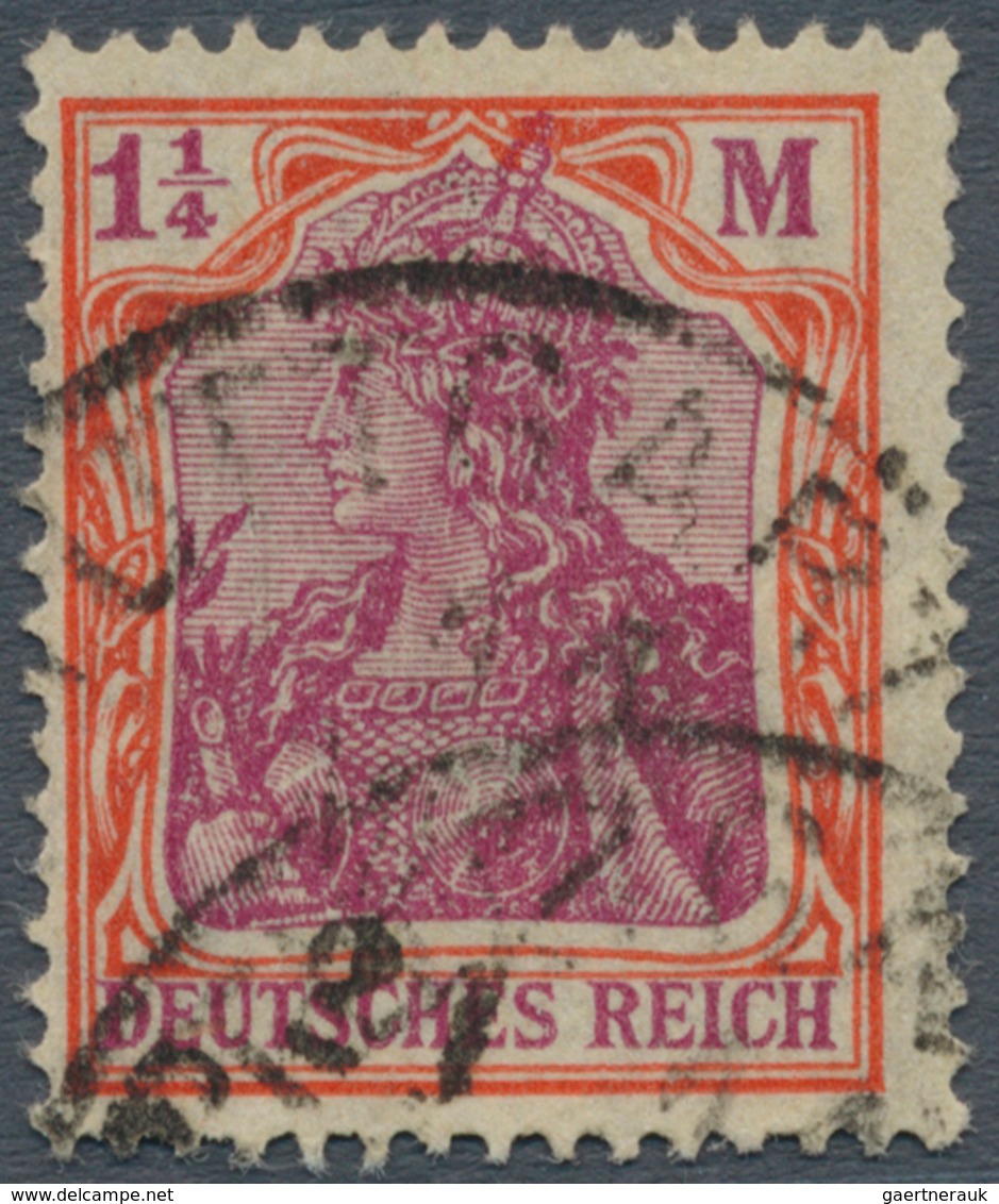 Deutsches Reich - Inflation: 1921, 1¼ M. Mit Kreuzblüten-Wz., Sog. „Vierpaß-Wasserzeichen”, Entwerte - Covers & Documents