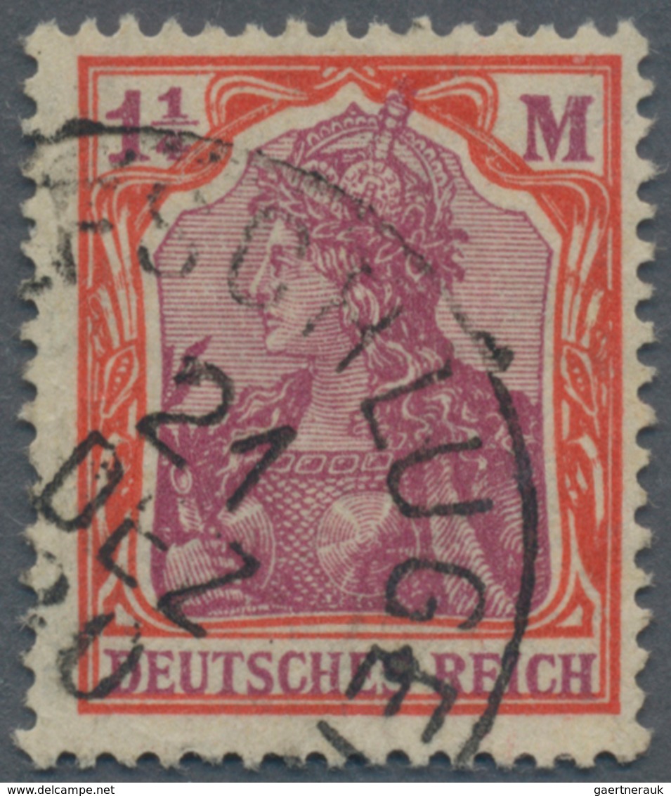 Deutsches Reich - Inflation: 1920, Freimarke Germania 1¼ M Mit WASSERZEICHENABART "Vierpass-Wasserze - Lettres & Documents