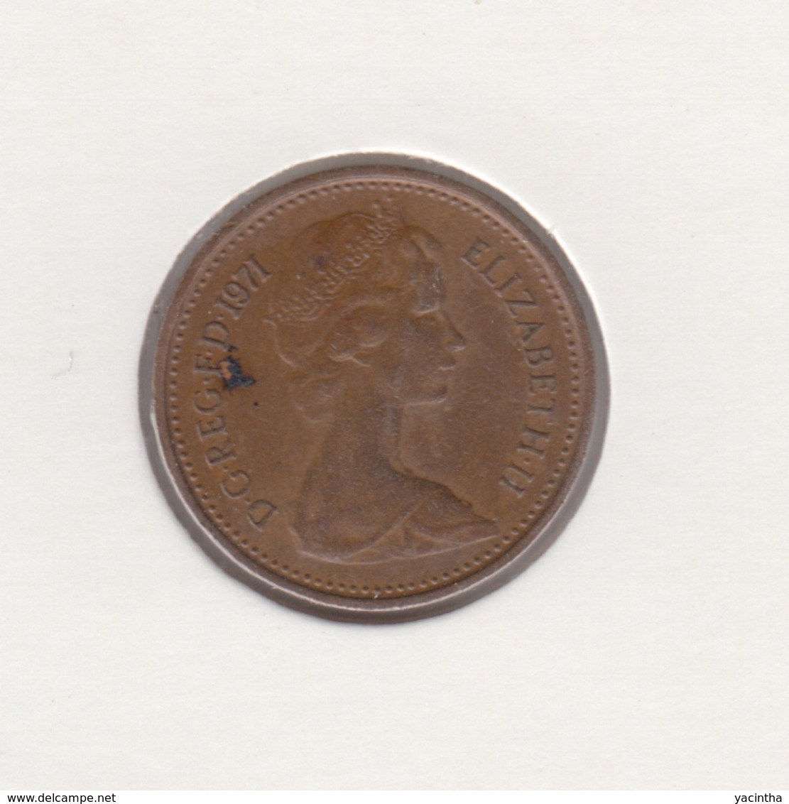 @Y@   Groot Brittanië   1/2 New  Penny   1971   (4825) - Sonstige & Ohne Zuordnung