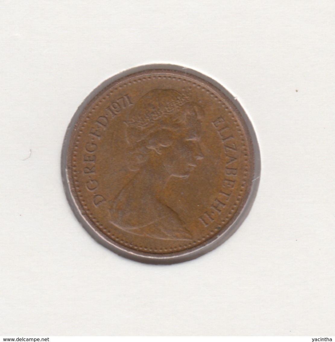 @Y@   Groot Brittanië   1/2 New  Penny   1971   (4826) - Sonstige & Ohne Zuordnung