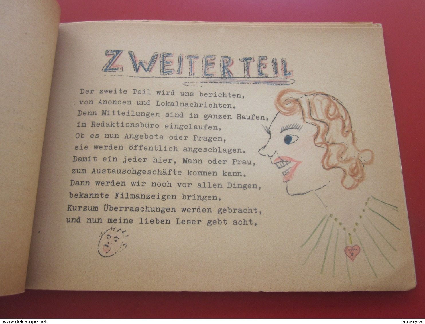 1952-Tanzkränzchen-KLASSE 7-FOTOGRAFIE-NOTIZBUCH-UNSERN HOCHVERSEHTEN FRANZÖSISCHLEHRER HERR MARTI-FOTOGRAFIEBUCH -TEXT