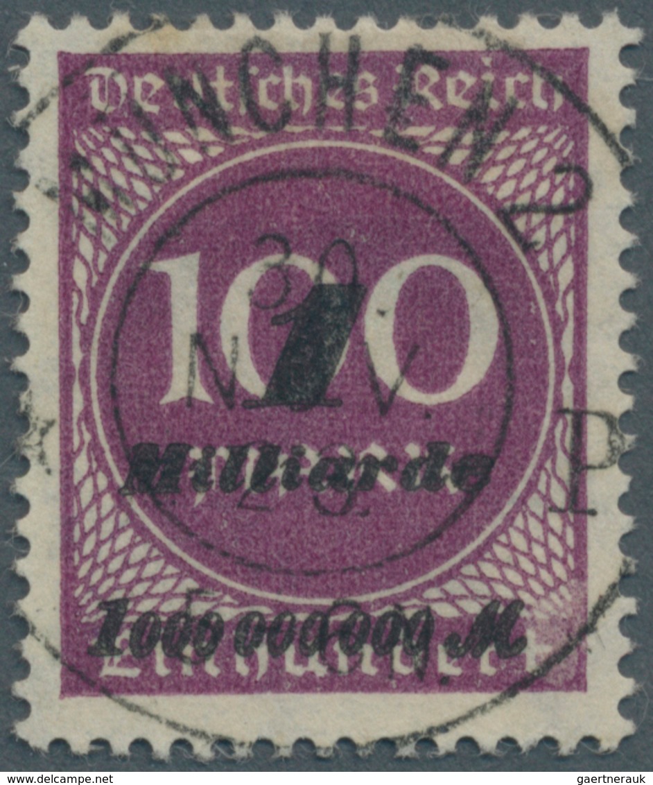 Deutsches Reich - Inflation: 1923, Freimarke: Ziffer Im Kreis 1 Mrd Auf 100 M, Violettpurpur, Zeitge - Covers & Documents