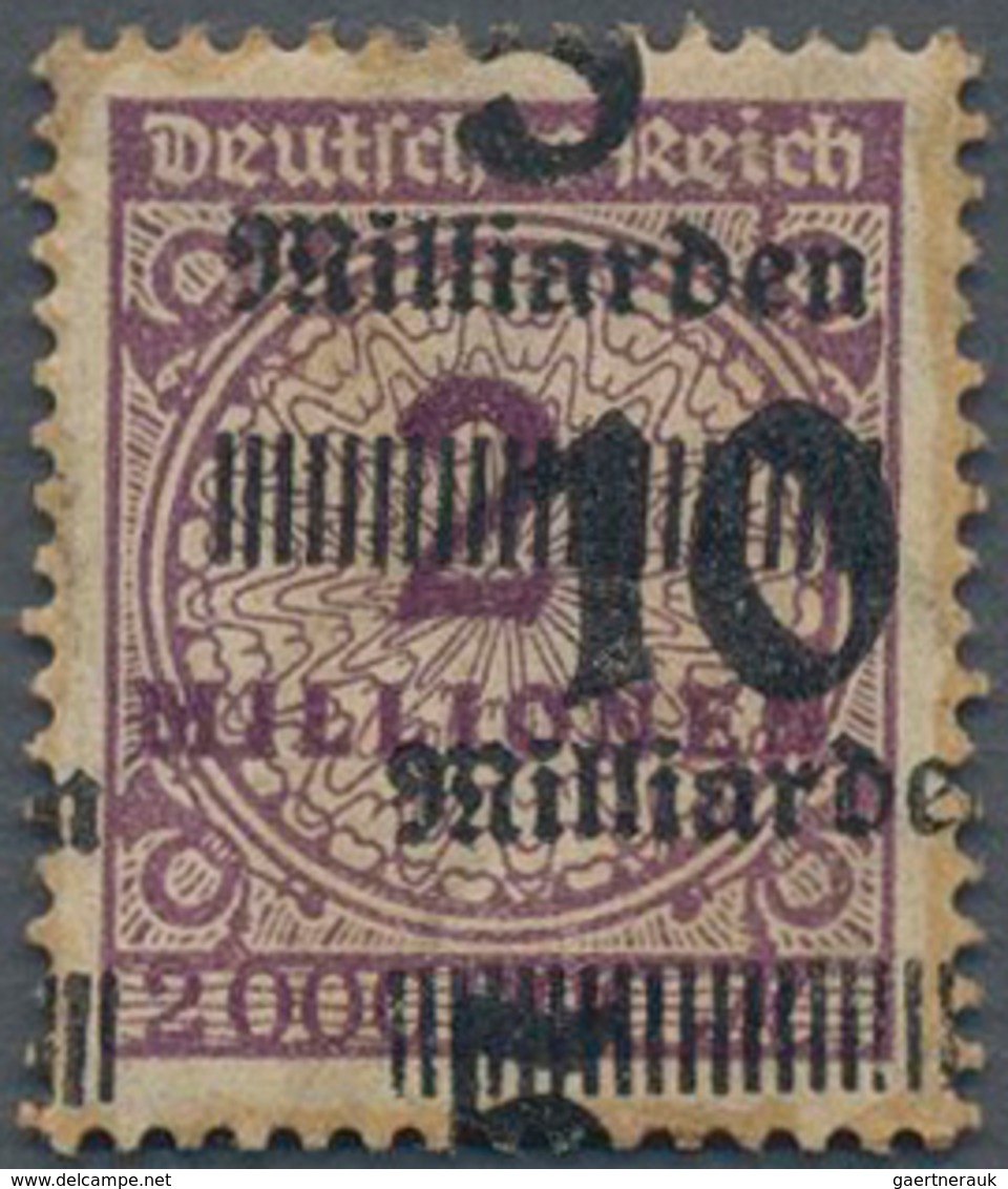 Deutsches Reich - Inflation: 1923, Korbdeckel "Fehlaufdruck" 10 Mrd. Auf 5 Mrd Auf 2 Mio", Seltene M - Covers & Documents