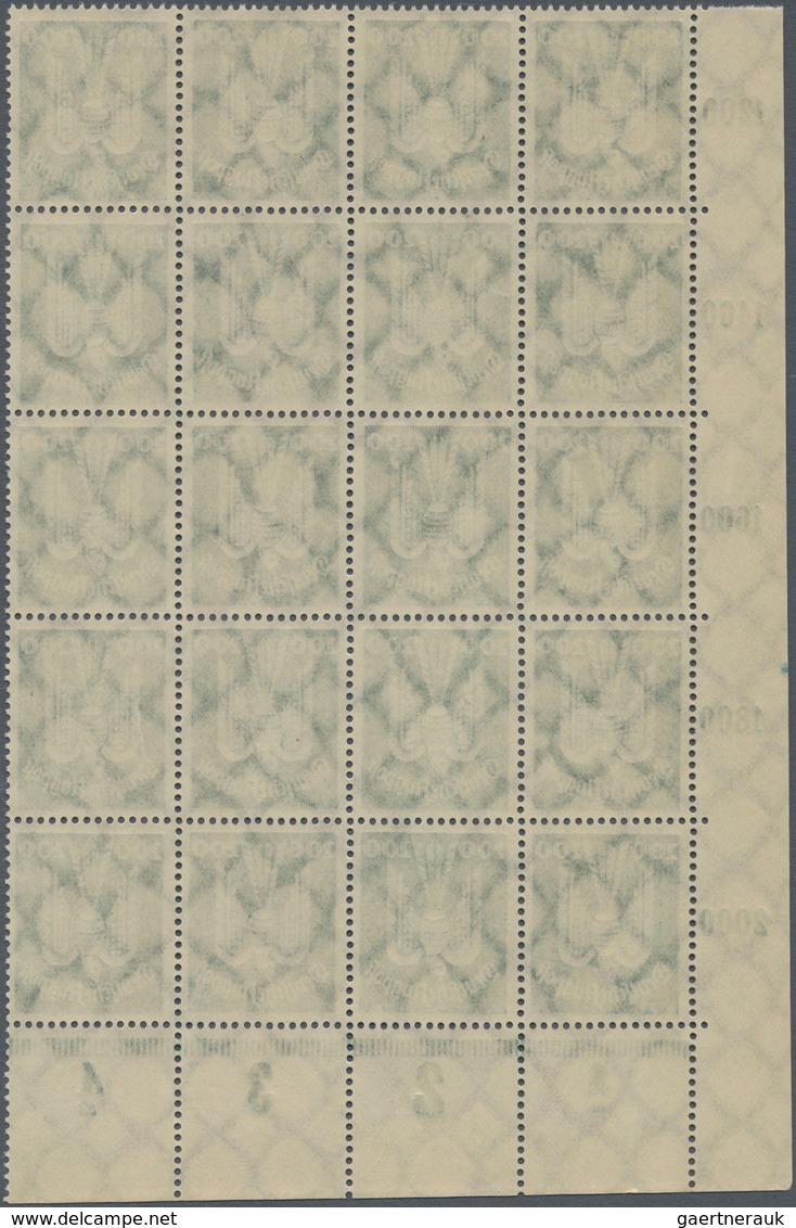 Deutsches Reich - Weimar: 1924. Flugpost Holztaube (IV): 20 Komplette, Postfrische Sätze, In Einheit - Neufs