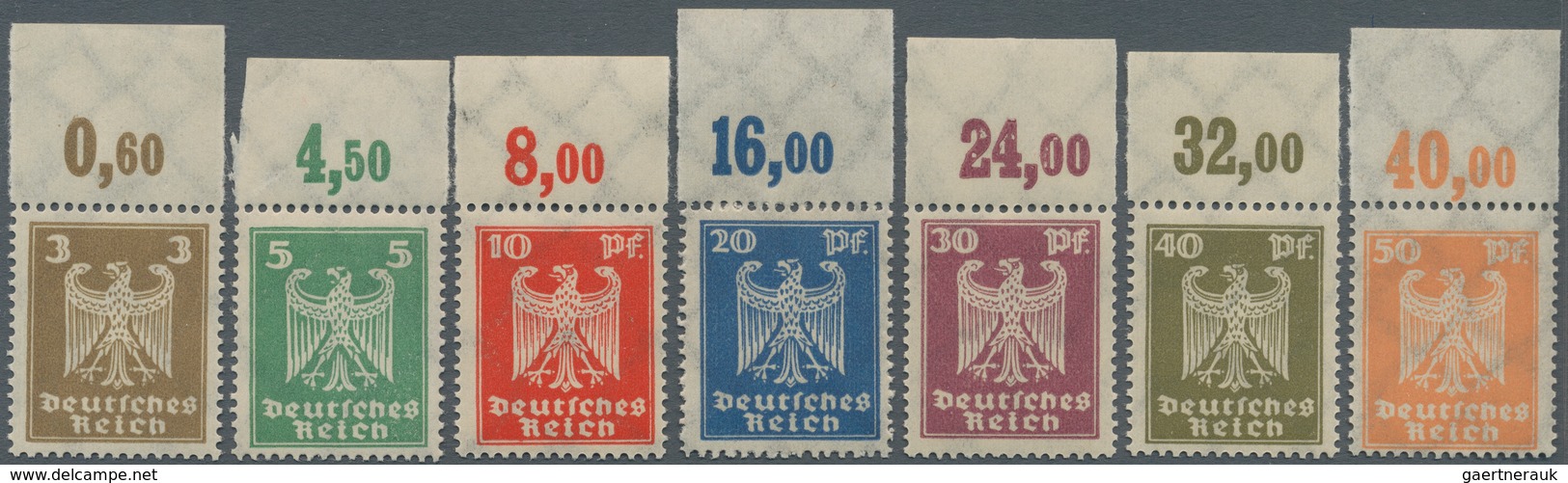 Deutsches Reich - Weimar: 1924, Neuer Reichsadler, Kompletter Satz Postfrisch Einheitlich Vom Ungefa - Unused Stamps