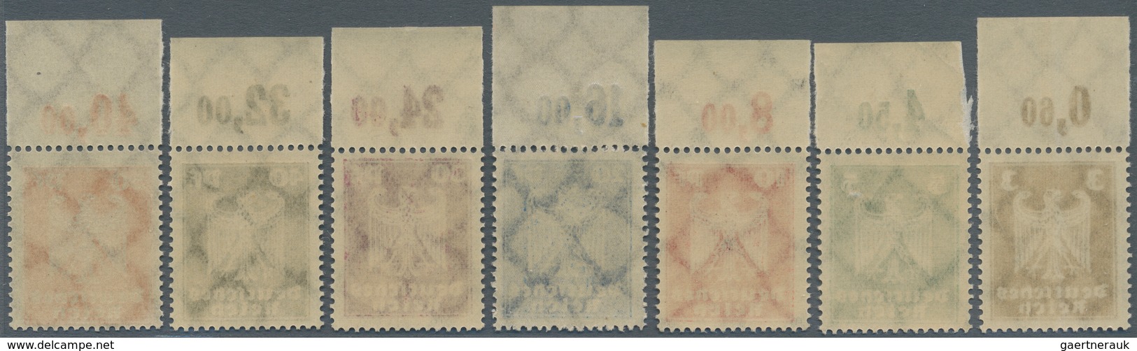 Deutsches Reich - Weimar: 1924, Neuer Reichsadler, Kompletter Satz Postfrisch Einheitlich Vom Ungefa - Unused Stamps