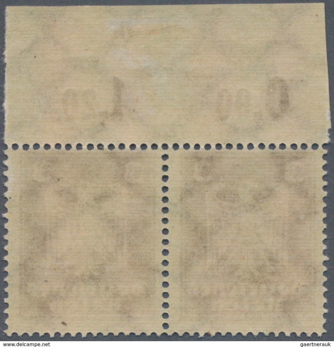 Deutsches Reich - Weimar: 1924, 3 Pf. Reichsadler Mit Wz. Y (liegend), Postfrisch Im Waagerechten Pa - Unused Stamps