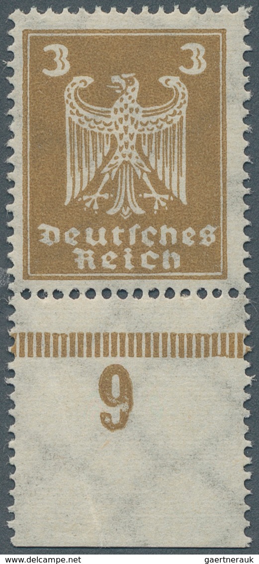 Deutsches Reich - Weimar: 1924, Reichsadler, 3 Pf. Hellgelbbraun Mit Liegendem Wasserzeichen Und Waa - Ungebraucht
