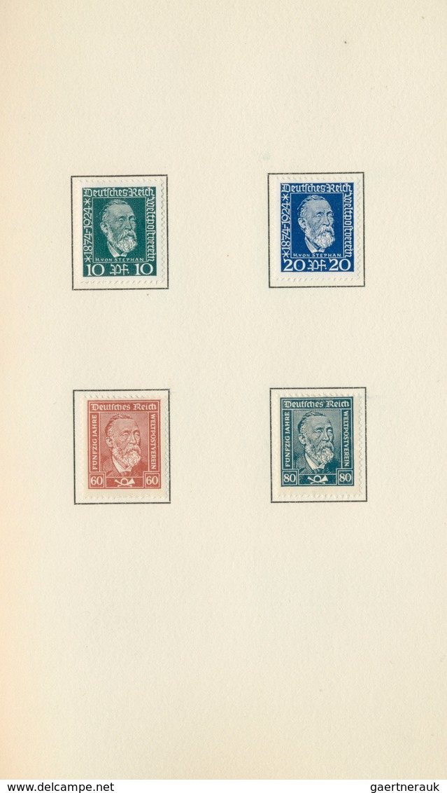 Deutsches Reich - Weimar: 1927, Geschenkheft Der Deutsches Reichspost überreicht Von Der Dt. Abordnu - Unused Stamps