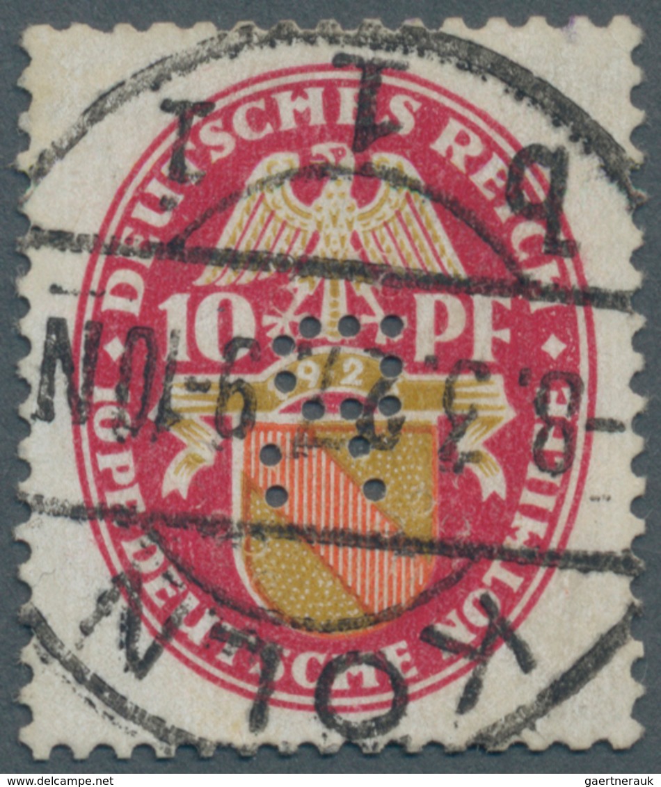 Deutsches Reich - Weimar: 1926. 10 + 10 Pfg "Deutsche Nothilfe - Wappen Baden", Wasserzeichen2 "steh - Unused Stamps