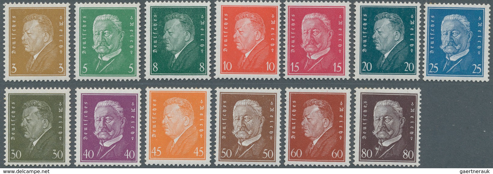 Deutsches Reich - Weimar: 1928, Reichspräsidenten 3- 80 Pfg., Kompletter Satz In Postfrischer Erhalt - Unused Stamps