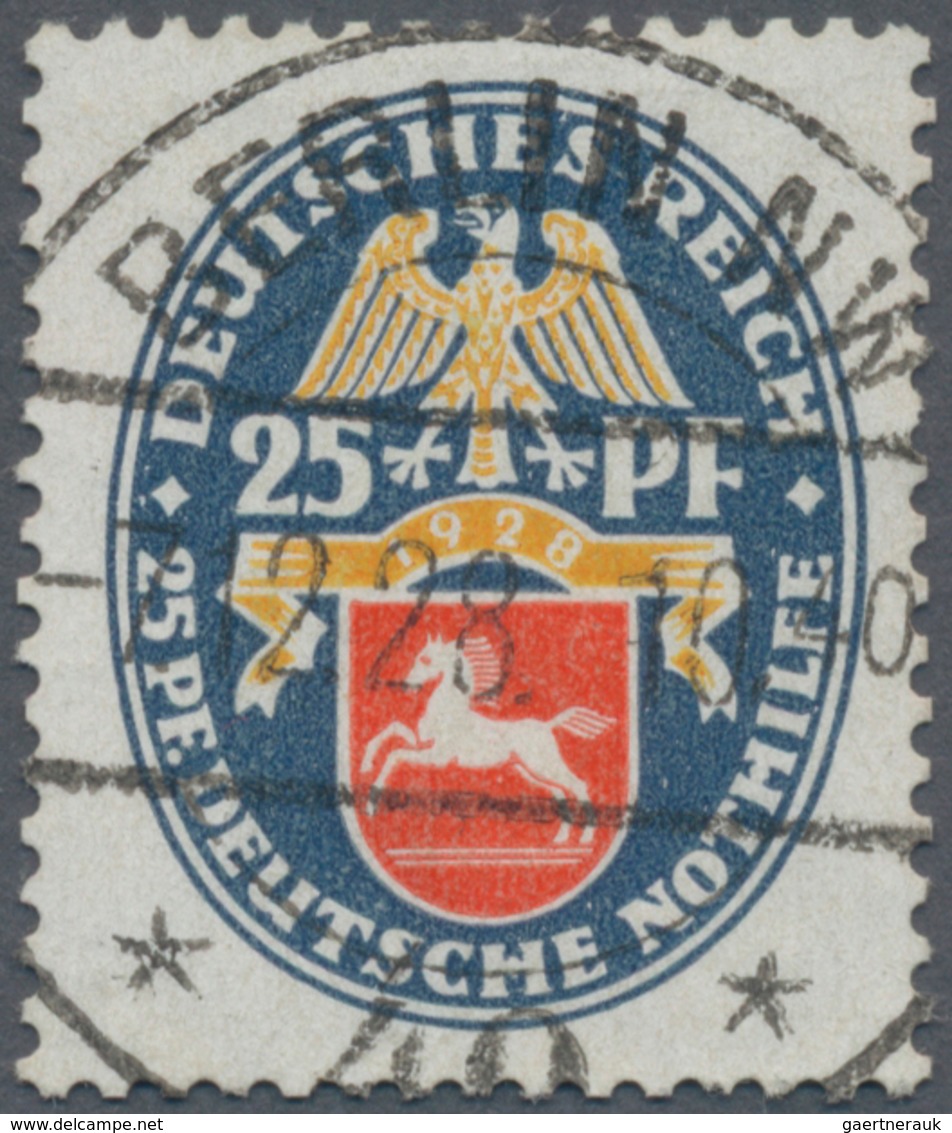 Deutsches Reich - Weimar: 1928, 25 Pfg. Nothilfe Mit Stehendem Wasserzeichen, Sauber Klar Und Zentri - Neufs