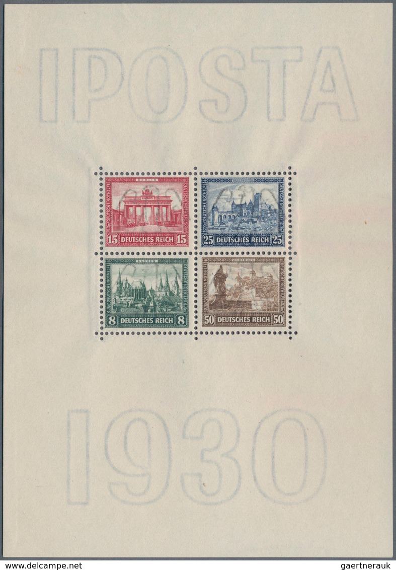 Deutsches Reich - Weimar: 1930, IPOSTA-Block, Postfrisch, Originalgrösse, Tadellose Erhaltung. Unsig - Unused Stamps