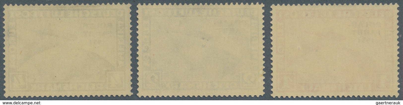 Deutsches Reich - Weimar: 1931, Polarfahrt, Kompletter Satz 1 RM Bis 4 RM, Lt. Attestkopie Grabowski - Unused Stamps