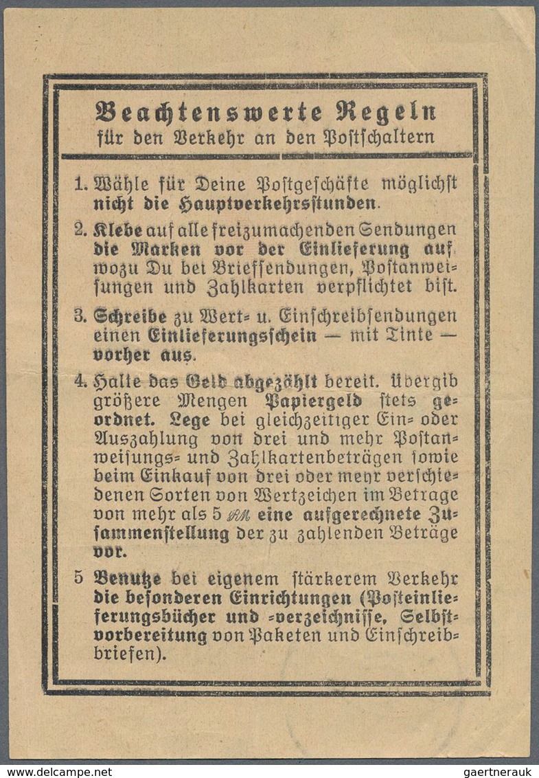 Deutsches Reich - 3. Reich: 1933. Einlieferungsschein "Zolz 15.11.33" An "Herrn Reichskanzler A. Hit - Covers & Documents