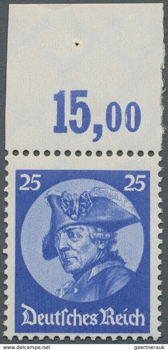 Deutsches Reich - 3. Reich: 1933, FRIDERIKUS REX 25 Pf Blau, Der Höchstwert Einwandfrei Postfrisch V - Covers & Documents