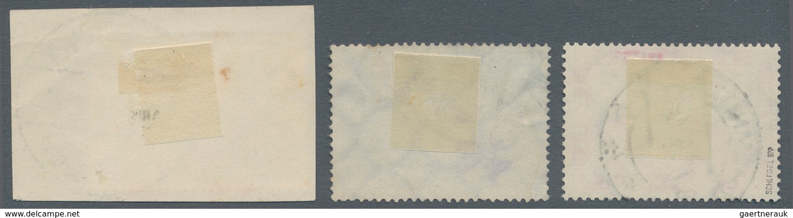 Deutsches Reich - 3. Reich: 1933, Chicagofahrt Komplett Gestempelt. 4 RM Auf Briefstück, 1 RM Geprüf - Lettres & Documents