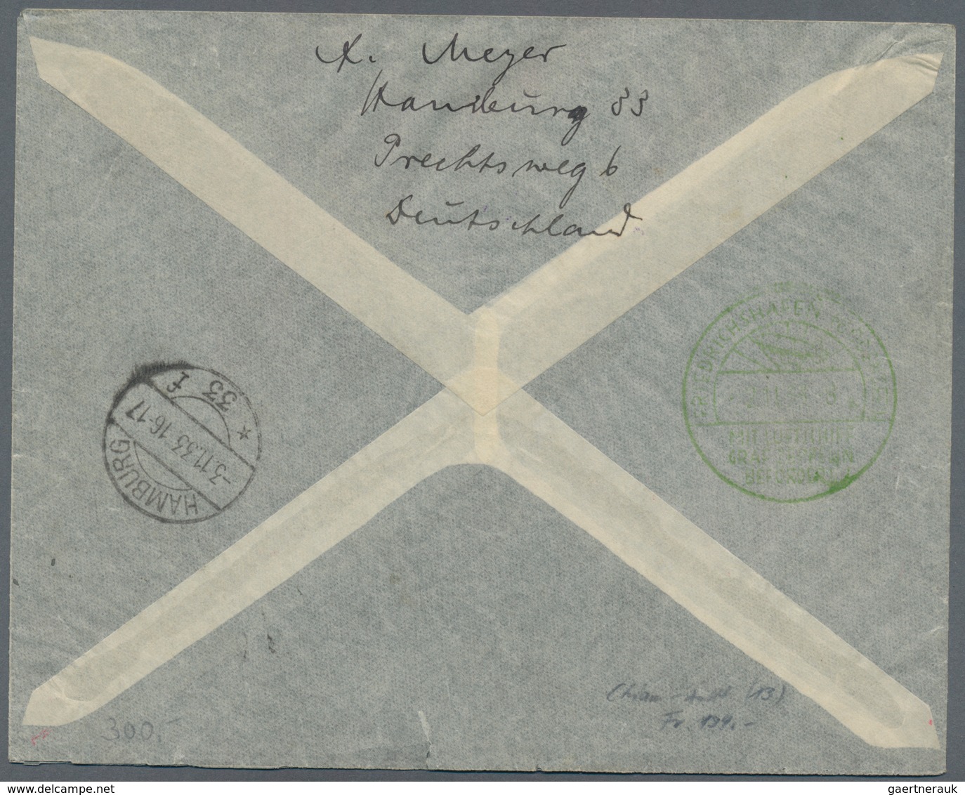 Deutsches Reich - 3. Reich: 1933, Chicagofahrt, Drei Zeppelinbelege Mit 1 RM (2), 2 RM Und 4 RM, All - Covers & Documents