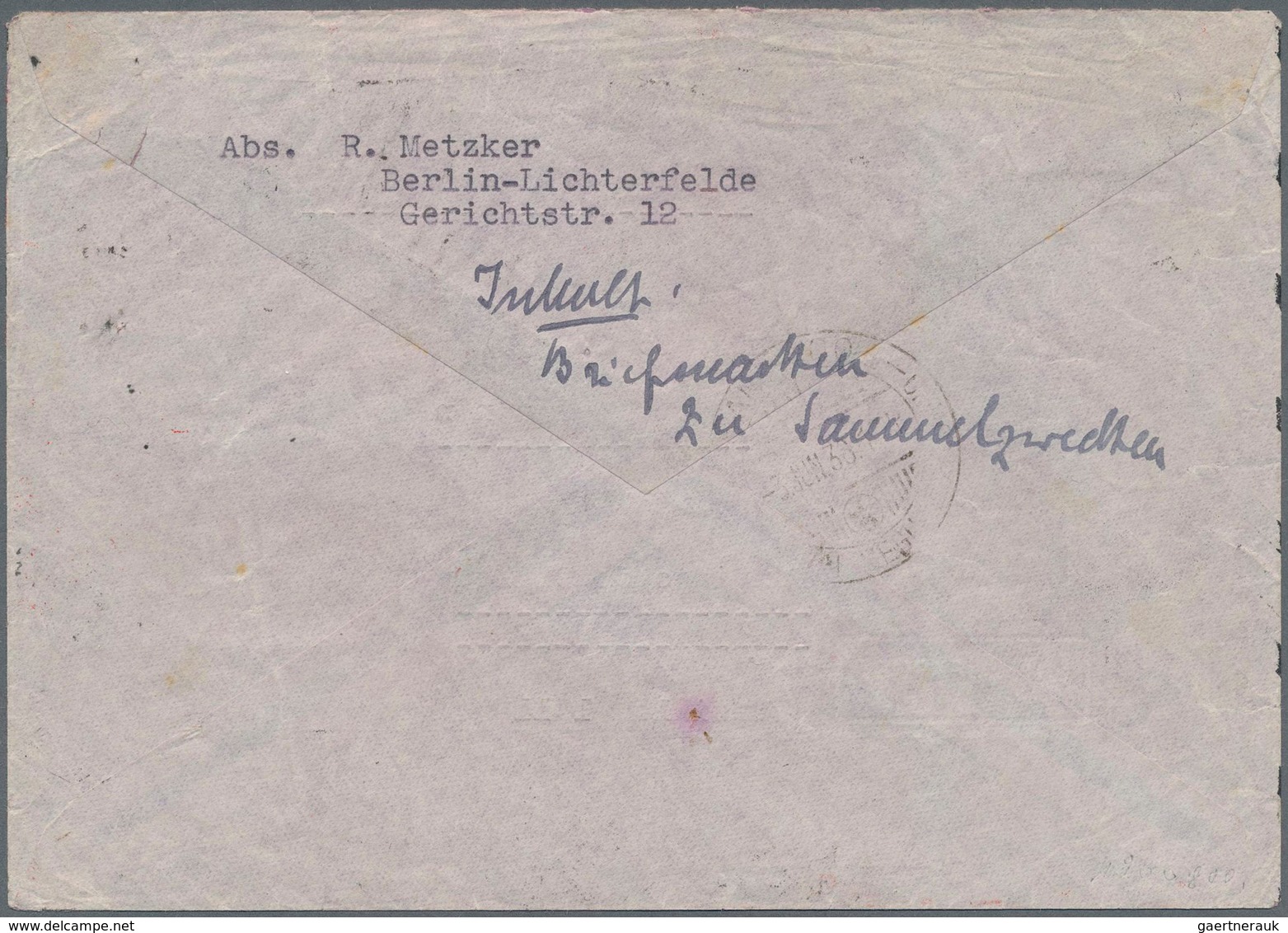 Deutsches Reich - 3. Reich: 1936 Registered Airmail Cover Flown To Saintiago De Chile With High Valu - Briefe U. Dokumente