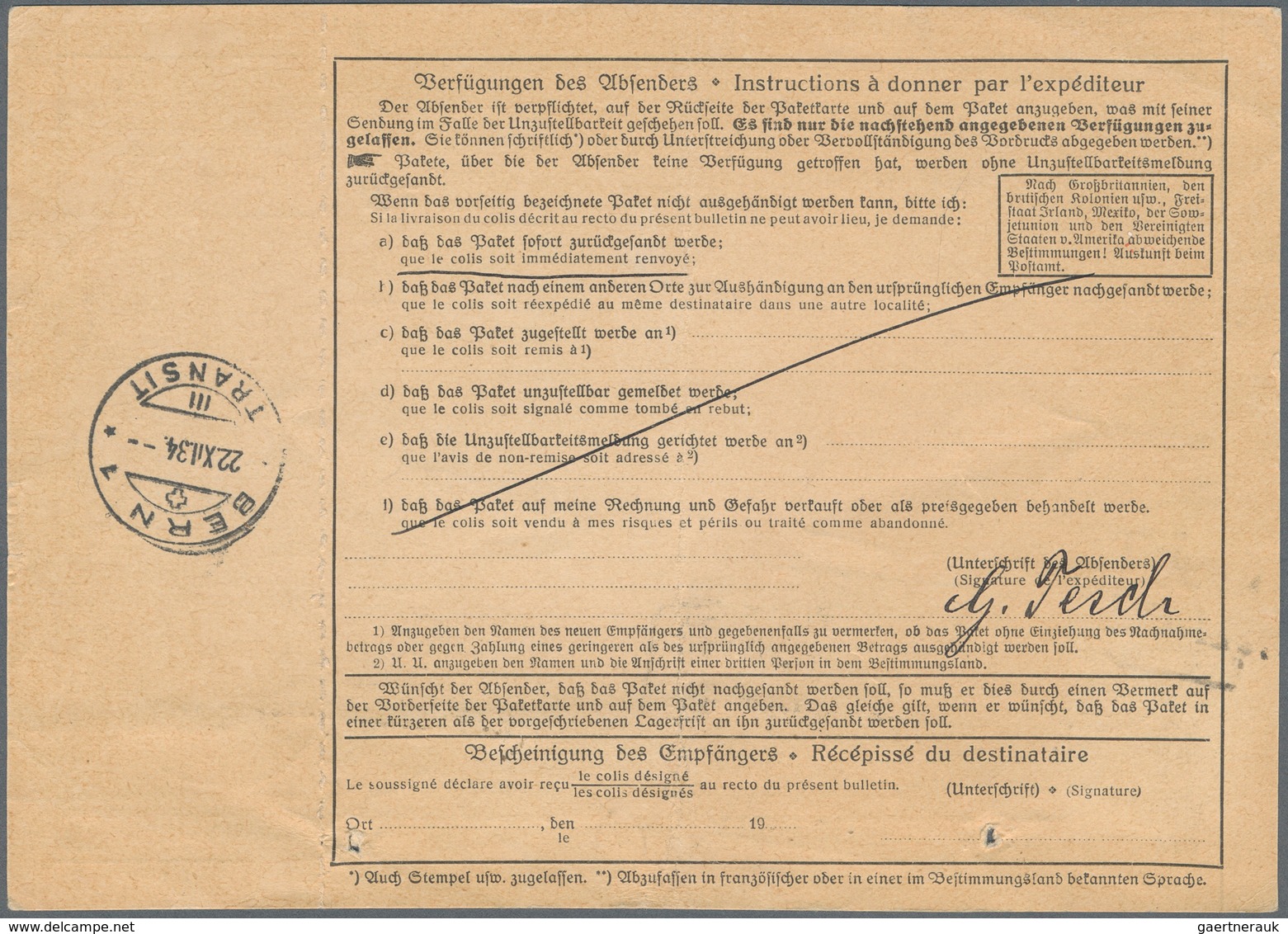 Deutsches Reich - 3. Reich: 1933, 4 RM Chicagofahrt, Portogerecht Als Einzelfrankatur Auf Paketkarte - Lettres & Documents