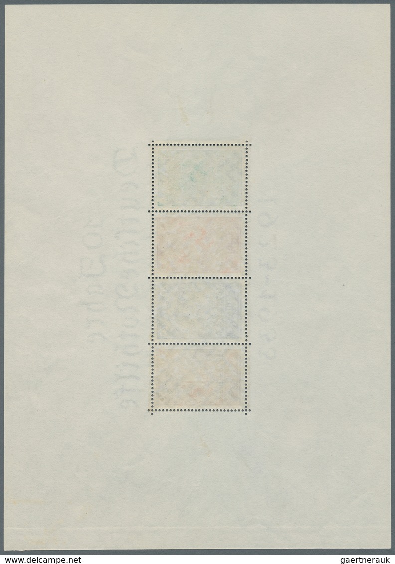 Deutsches Reich - 3. Reich: 1933. Block 2 - Das Herzstück Des Nothilfeblocks Ist In Einwandfreier Po - Covers & Documents