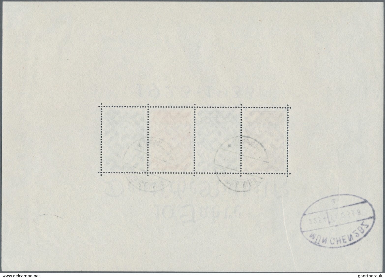 Deutsches Reich - 3. Reich: 1933, Nothilfe-Block Im Format 20,8:14,7 Cm, Sauber Gestempelt "FRIEDRIC - Briefe U. Dokumente