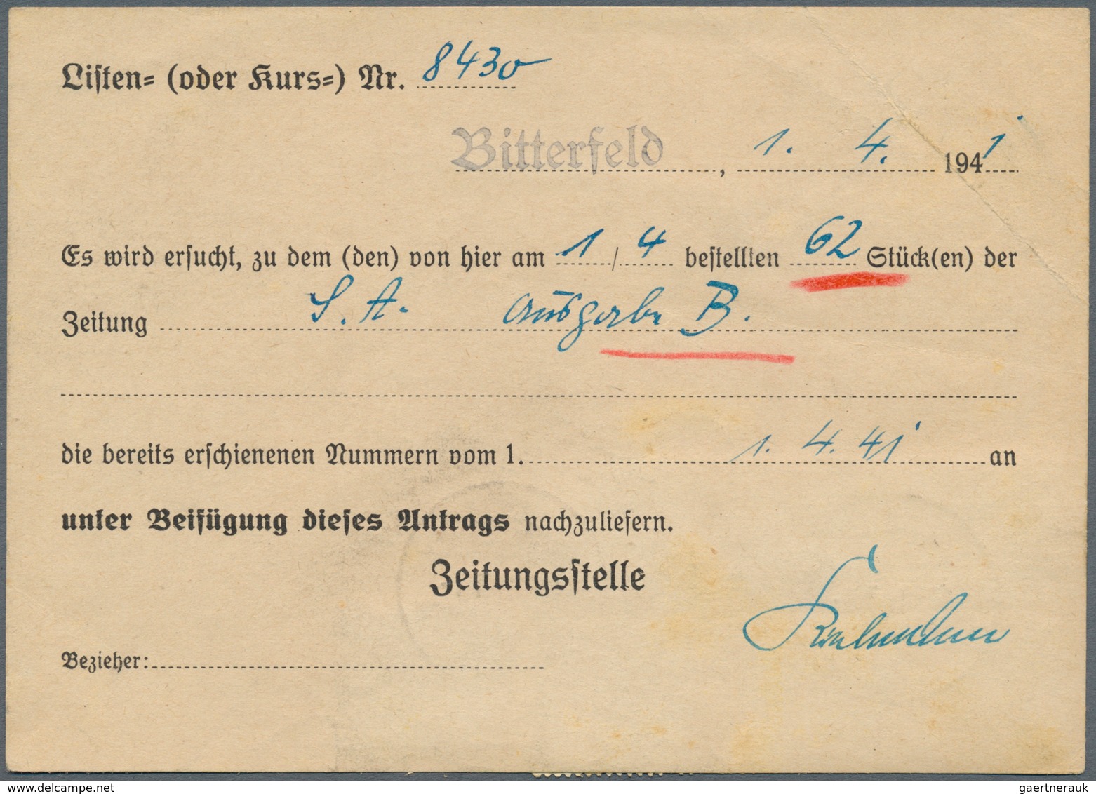 Deutsches Reich - 3. Reich: 1933, 100 Pfg. Im Senkrechten 6er-Block Und 20 Pfg. Hindenburg Auf ZEITU - Briefe U. Dokumente