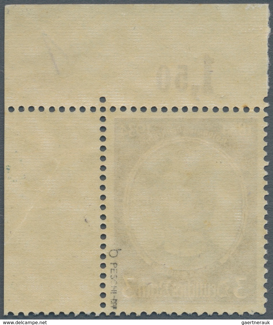Deutsches Reich - 3. Reich: 1934, 3 Pf Kolonialforscher Dunkelrötlichbraun/dunkelsienapostfrisch Als - Briefe U. Dokumente